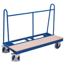 Plattenwagen, 500 kg Traglast, 1500 x 370 mm, blau