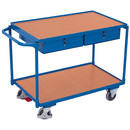 Tischwagen mit 2 Ladeflächen und 2 Schubladen, 250 kg...