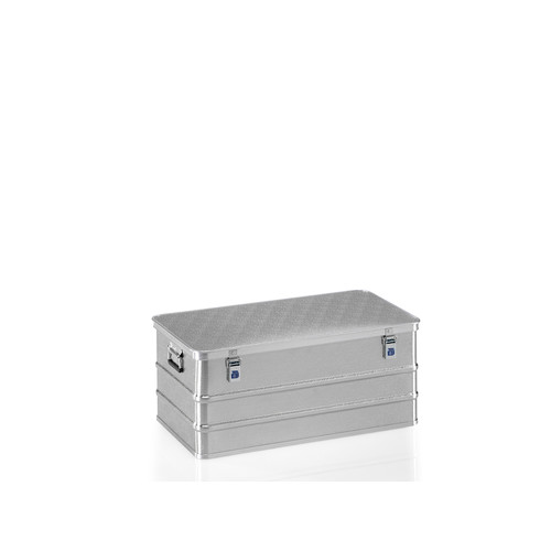 Box aus Strukturblech, G®-allround BOX A 1539 / 135, 850x450x350 mm, Tragkraft 75 kg, aus Aluminium
