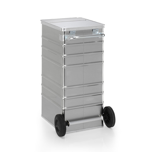 Datenentsorgungsbehälter, G®-DOCU D 1009 / 240 S , 450x550x990 mm, Tragkraft 100 kg, aus Aluminium