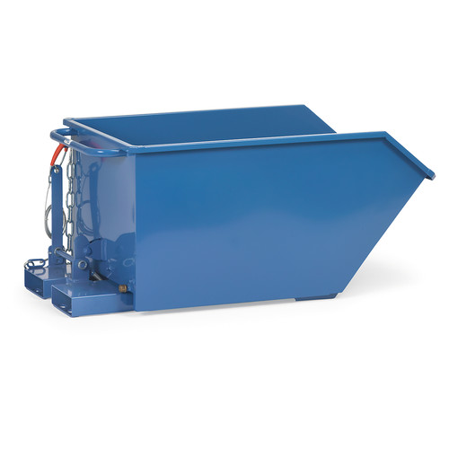 Kippbehälter 6230 mit Ablasshahn, 1313x690 mm, 750 kg Tragfähigkeit, Blau