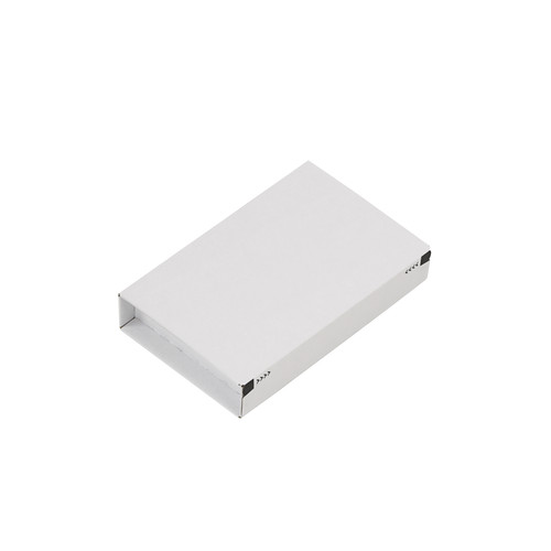 Post-Versandkarton SECURE Maxibrief aus Wellpappe weiß (E DU) u. braun (E KL) m. 3x Selbstklebeverschluß u. Aufreißfaden, DIN A5+, 215x155x43 mm, Weiß