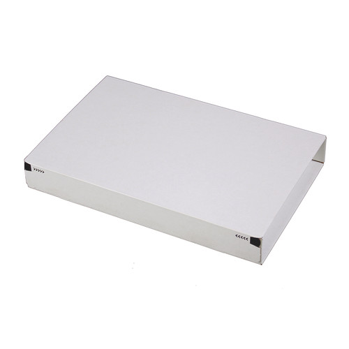 Post- Versandkarton SECURE Groß- Maxibrief aus Wellpappe weiß (E DU) u. braun (E KL) m. Selbstklebeverschluß u. Aufreißfaden, DIN A4, 300x212x43 mm, weiß