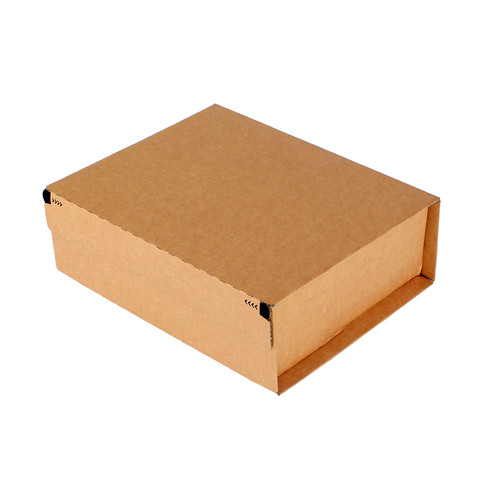 Post- Versandkarton SECURE aus Wellpappe braun (B KL) m. Selbstklebeverschluß u. Aufreißfaden, DIN A4+, 330x290x120 mm, Braun