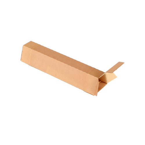 Trapez- Versandverpackung (keine zuschl. auer DP + DHL) aus Wellpappe braun (FE KL) m. Selbstklebeverschlu, DIN A2, 435x 105/55 x75 mm, Braun