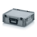 Eurobehälter Koffer 1G, 400x300x135 mm, Silbergrau