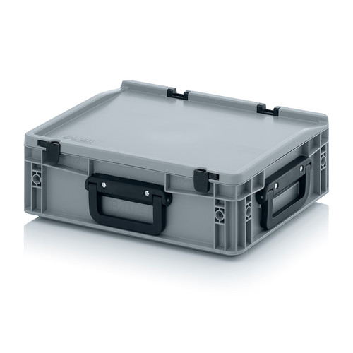Eurobehlter Koffer 3G, 400x300x135 mm, Silbergrau