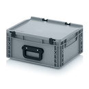 Eurobehälter Koffer 1G, 400x300x185 mm, Silbergrau