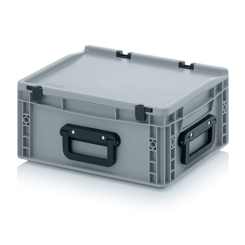 Eurobehlter Koffer 3G, 400x300x185 mm, Silbergrau