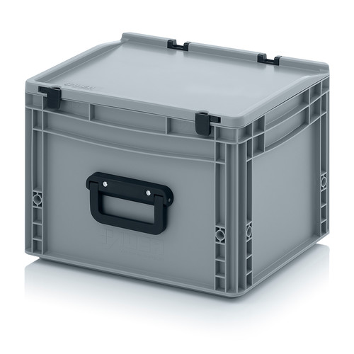 Eurobehlter Koffer 2GL, 400x300x285 mm, Silbergrau