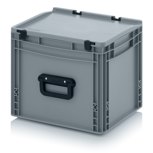 Eurobehälter Koffer 1G, 400x300x335 mm, Silbergrau