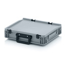 Eurobehälter Koffer 2GL, 400x300x90 mm, Silbergrau