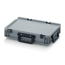 Eurobehlter Koffer 3G, 400x300x90 mm, Silbergrau