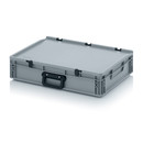 Eurobehälter Koffer 1G, 600x400x135 mm, Silbergrau