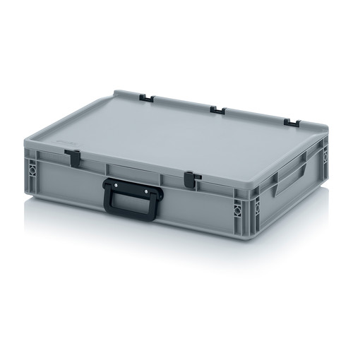 Eurobehlter Koffer 2GL, 600x400x135 mm, Silbergrau