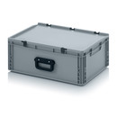 Eurobehälter Koffer 1G, 600x400x235 mm, Silbergrau