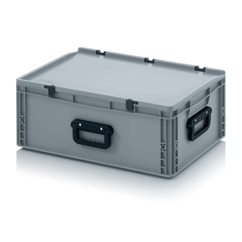 Eurobehlter Koffer 3G, 600x400x235 mm, Silbergrau
