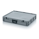Eurobehlter Koffer 1G, 800x600x135 mm, Silbergrau