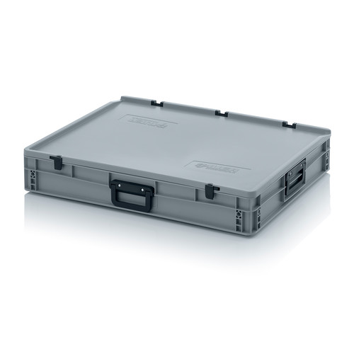 Eurobehlter Koffer 3G, 800x600x135 mm, Silbergrau