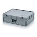 Eurobehlter Koffer 1G, 800x600x235 mm, Silbergrau