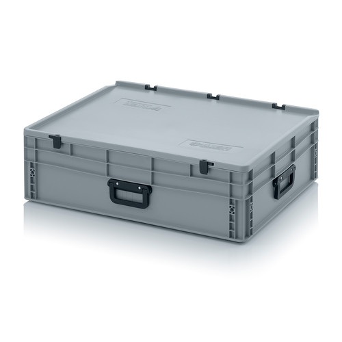 Eurobehälter Koffer 3G, 800x600x235 mm, Silbergrau