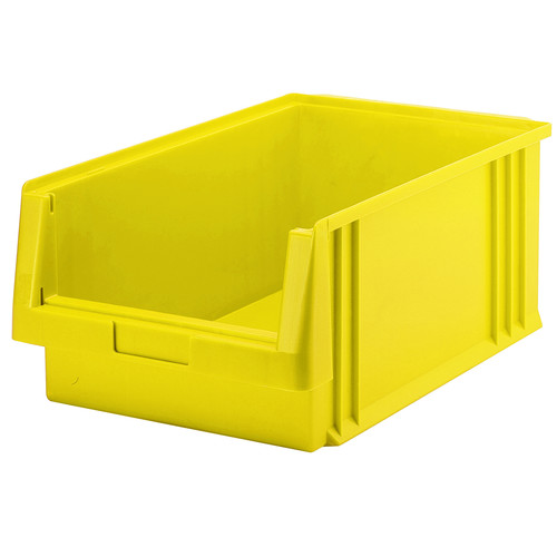 Sichtlagerkasten PLK 1, gelb, aus PP, 500x315x200 mm