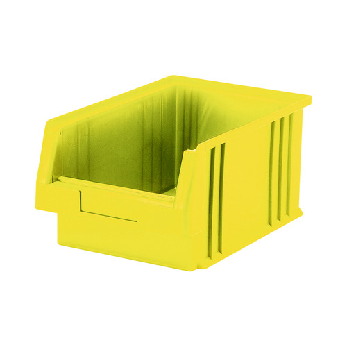 Sichtlagerkasten PLK 2, gelb, aus PP, 330x213x150 mm