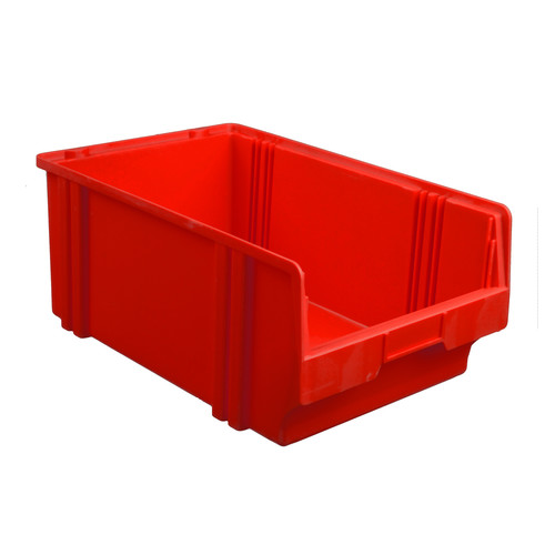 Sichtlagerkasten LK 1, rot, aus Polystyrol, 500x300x180 mm