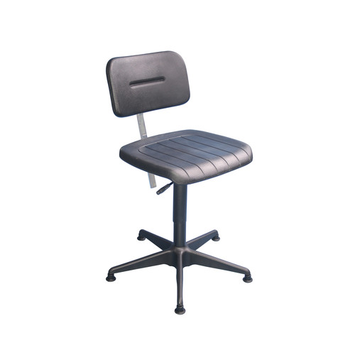 ESD Drehstuhl - Sitz und Rckenlehne - verschiedene Farben / Materialien, Verstellbar,Sitzhhenoption, Stahl-Fukreuz, Bodengleiter oder Rollen