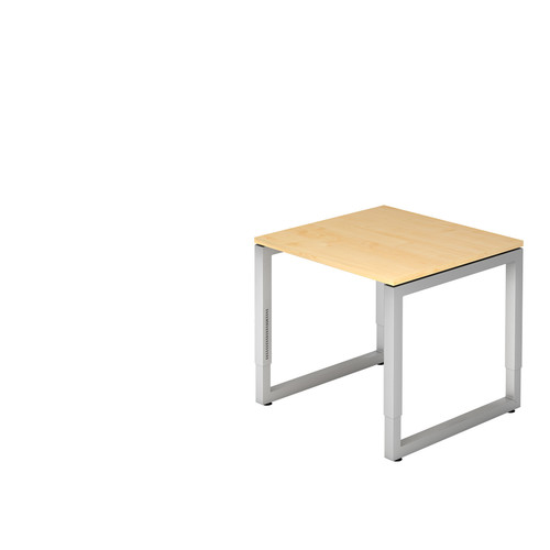 Schreibtisch R-Serie - verschiedene Mae u. Formen, Hhe: 65-85cm, 25 mm dick, 2 mm ABS-Kante, schwebender Tischplatte, 1 cm Raster, hheneinstellbar